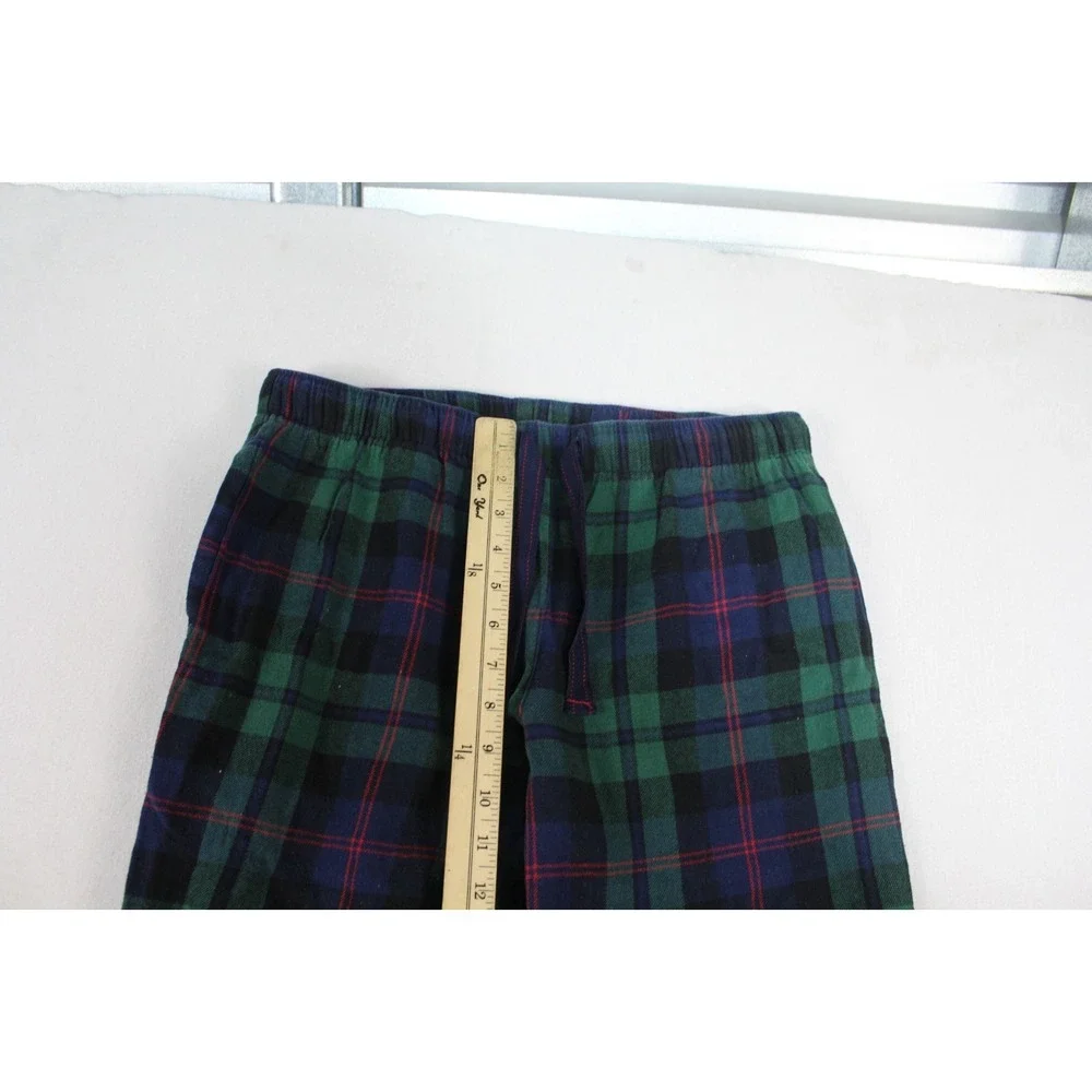 Old Navy Men Blue Pajamas Pants Plaid Casual Straight Size Medium